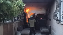 Bursa'da Erkek Öğrenci Yurdunda Korkutan Yangın
