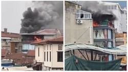 Bursa’da İş Merkezinde Yangın: Çatı Katı Alevlere Teslim Oldu