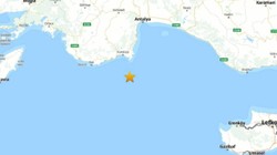 Antalya'da 3.8 Büyüklüğünde Deprem