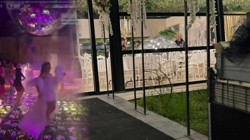 Kına Gecesinde Gelinin Üzerine Disko Topu Düştü