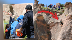 Kapadokya'da Sıcak Hava Balonunda Korku Dolu Anlar! Mahsur Kalan Turistler Kurtarıldı