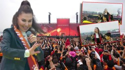 Galatasaray'ın Tarihi Gecesine Ebru Yaşar Damgası! Şarkılarıyla Sahneyi Yıktı Geçti