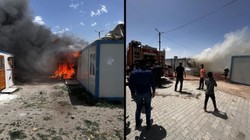 Kahramanmaraş'ta Konteyner Kent Alevlere Teslim Oldu
