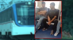 İZBAN'da Skandal Görüntüler! Kimseye Aldırış Etmedi, Sigara İçti