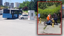 Ankara'da Vale ile Otobüs Şoförü Birbirine Girdi! Demir Çubuklu Kavga Kamerada