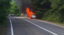 Ordu'da Otomobil Yangını: Araç Kullanılamaz Hale Geldi