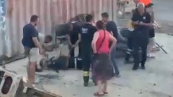Tekirdağ’da Otomobil Yol Çalışması Alanına Düştü
