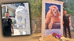 Avcılar Bayıltmak Yerine Katletmişti! Aslan Zeus'un Heykelini Diktiler