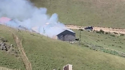 Giresun'da Yayla Evinde Yangın Paniği