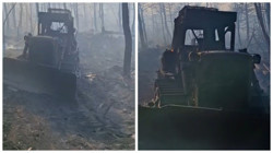 Eskişehir'deki Yangında 10 Orman İşçisi Burada Hayatını Kaybetti... İş Makinesi Küle Dönmüş!