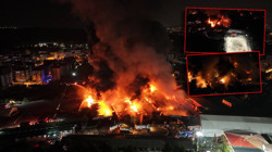 Çekmeköy'de Ormana Yakın Fabrikada Yangın