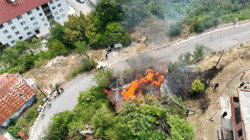 Sinop'ta Terkedilmiş Ahşap Yapıda Yangın