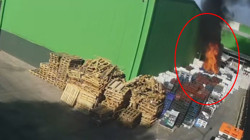 İki İşçinin Ölümüne Neden Olmuştu! Balıkesir'deki Fabrika Yangınının Görüntüleri Ortaya Çıktı