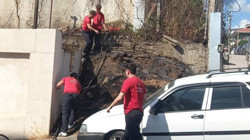 Elektrik Direğinde Kısa Devre Yangına Neden Oldu