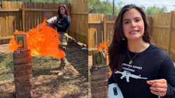 ABD'li Siyasetçiden Kan Donduran Video! Kur'an-ı Kerim Yakıp Elinde Silahla Müslümanları Hedef Aldı