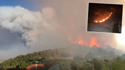 Denizli'deki Yangından Şoke Eden Görüntüler! Yangını O Büyüttü... Kimse Engel Olamadı