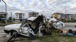 Samsun’da Kamyonet ile Otomobil Çarpıştı! 1’i Bebek 4 Yaralı