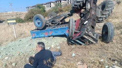 Tokat’ta Traktör Devrildi: 2 Kişi Yaralandı