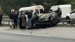 D-100’de Otomobil Takla Attı