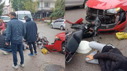 Adapazarı’nda Motosikletle Otomobil Çarpıştı: 1 Kişi Yaralandı