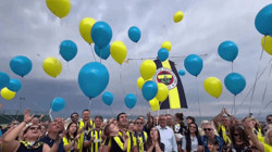 Sarı-Lacivert Balonlar 3 Yaşındaki Tamer Talha İçin Havalandı