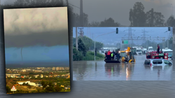 Hatay’da Çifte Felaket! Sel Vurdu, Hortum Panik Yarattı, 1 İlçede Eğitim Durdu, Arabalar Suya Gömüldü