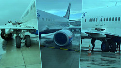 Antalya Havalimanı'nda Panik Anlar: Uçağın Tekerlekleri Yerinden Çıktı