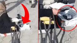 POS Cihazlı Dilenci: 'Bu Kadarı Da Olmaz” Dedirten Görüntü Sosyal Medyayı Karıştırdı