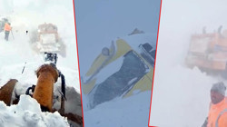 Sahara Geçidi’nde Çığ Felaketi: İş Makineleri Kar Altında Kaldı