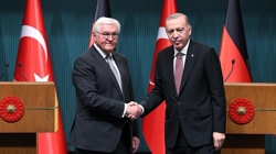 Cumhurbaşkanı Erdoğan, Almanya Cumhurbaşkanı Steinmeier'le Görüştü