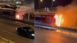 Metrobüste Yangın Paniği! Facianın Eşiğinden Dönüldü
