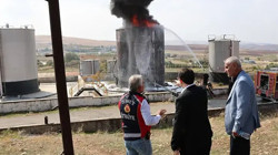 Siirt’teki Petrol Kampında Çıkan Yangın Söndürüldü