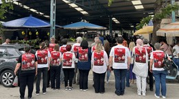 CHP'den TMSF'ye Karşı Eylem! Miting Duyurusunu Sırtlarıyla Yaptılar