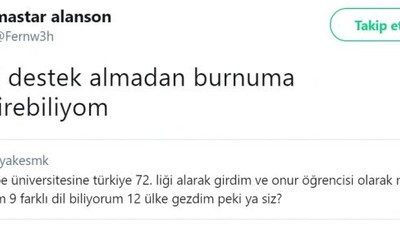 '9 farklı dil biliyorum 12 ülke gezdim' diye tribe giren kıza gelen en iyi yanıtlar