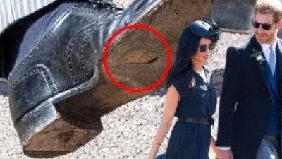 Prens Harry'nin delik ayakkabısı sosyal medyayı salladı