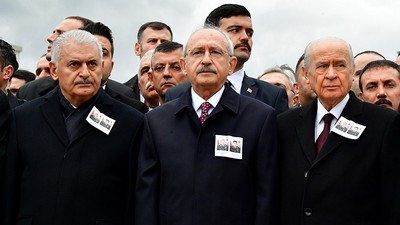 Helikopter şehitlerine Ankara'da son görev