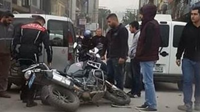 İzmir'de korkutan kaza: 2 polis yaralı