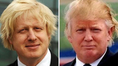 Boris Johnson ve Donald Trump'ın benzerliği sosyal medyada gündem oldu