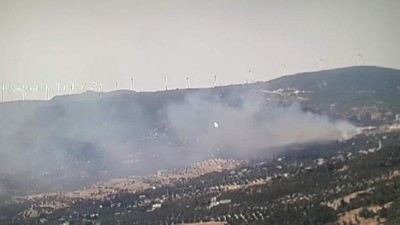 Foça'da makilik yangın