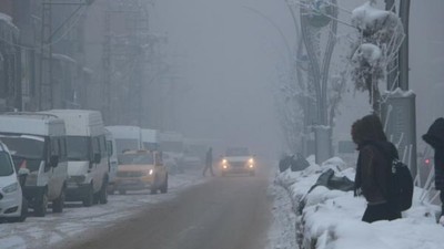 Yüksekova'da yoğun sis