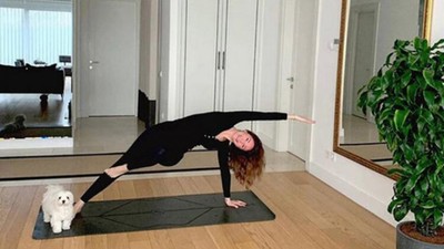 Ünlüler karantina günlerinde evlerini spor salonuna çevirdi!