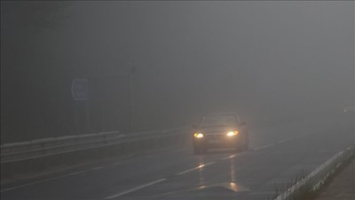 Bolu Dağı'nda sis ve sağanak