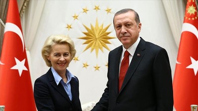 Erdoğan, AB Komisyonu Başkanı Leyen ile görüştü