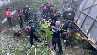 Kırklareli'nde yolcu otobüsü devrildi: 6 ölü, 25 yaralı