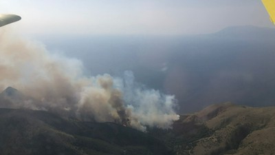 Gökçeada'da orman yangını