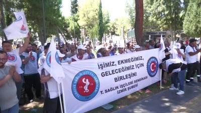 Ege Üniversitesi Hastanesi’nde iş bırakma eylemi: Sadaka değil hakkımızı istiyoruz