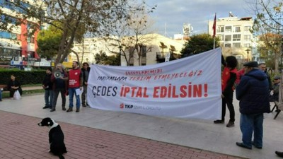 TKP'den 'Seferihisar'da ÇEDES istemiyoruz!' eylemi