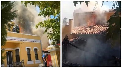Fırının Bacasından Çıkan Yangın Tarihi Konağa Sıçradı!
