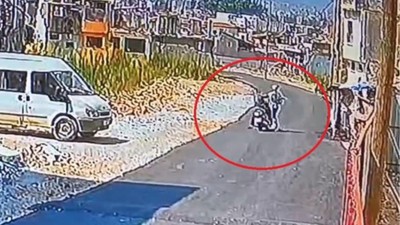 Hatay'da Vahşet Anları! Motorlu Sürücüye Böyle Saldırdı