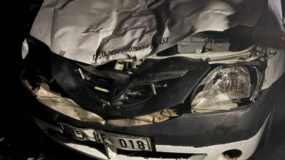Ardahan'da Trafik Kazası 2 Yaralı